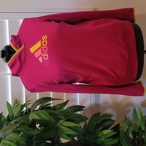 Adidas womens hot pink climawarm hoodie